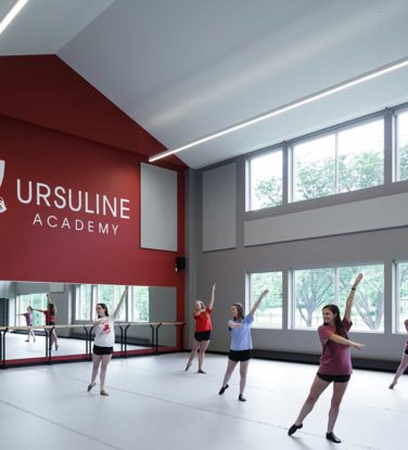 Ursuline Academy dance studio